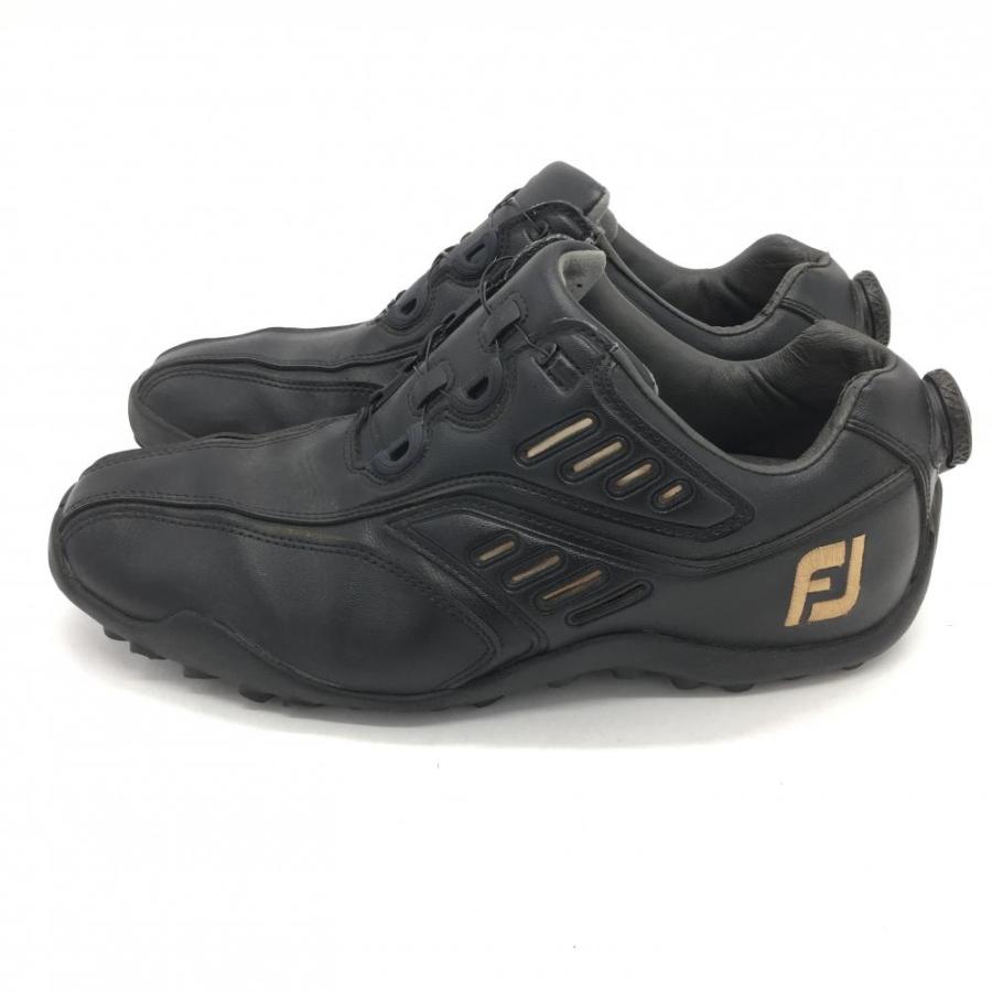 15%OFF価格／(美品)FootJoy フットジョイ ゴルフシューズ 黒 45218J 