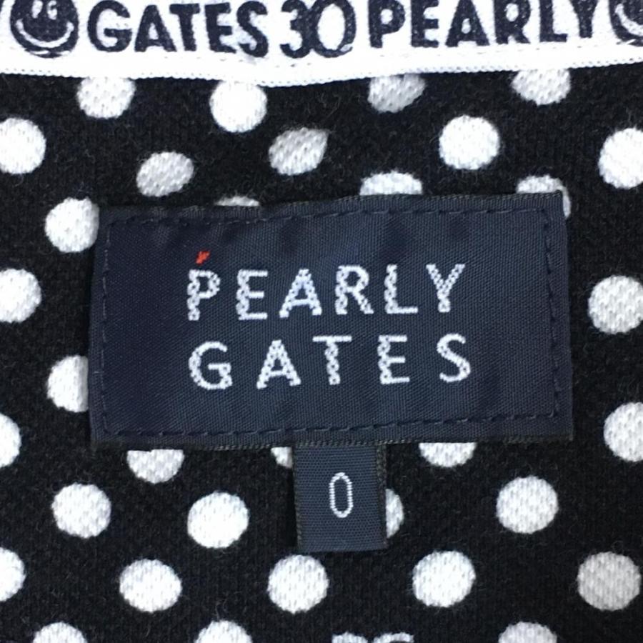 60%OFF価格／PEARLY GATES パーリーゲイツ 半袖ポロシャツ ネイビー×白