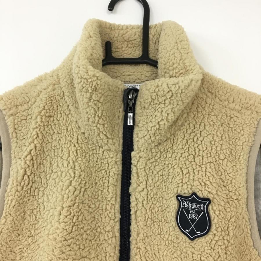 25%OFF価格／(美品)ASHWORTH アシュワース ボアベスト ベージュ 