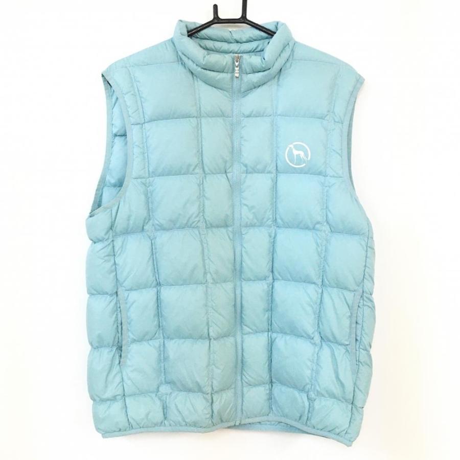adabat（アダバット） ダウンベスト ミントブルー ロゴマーク シンプル