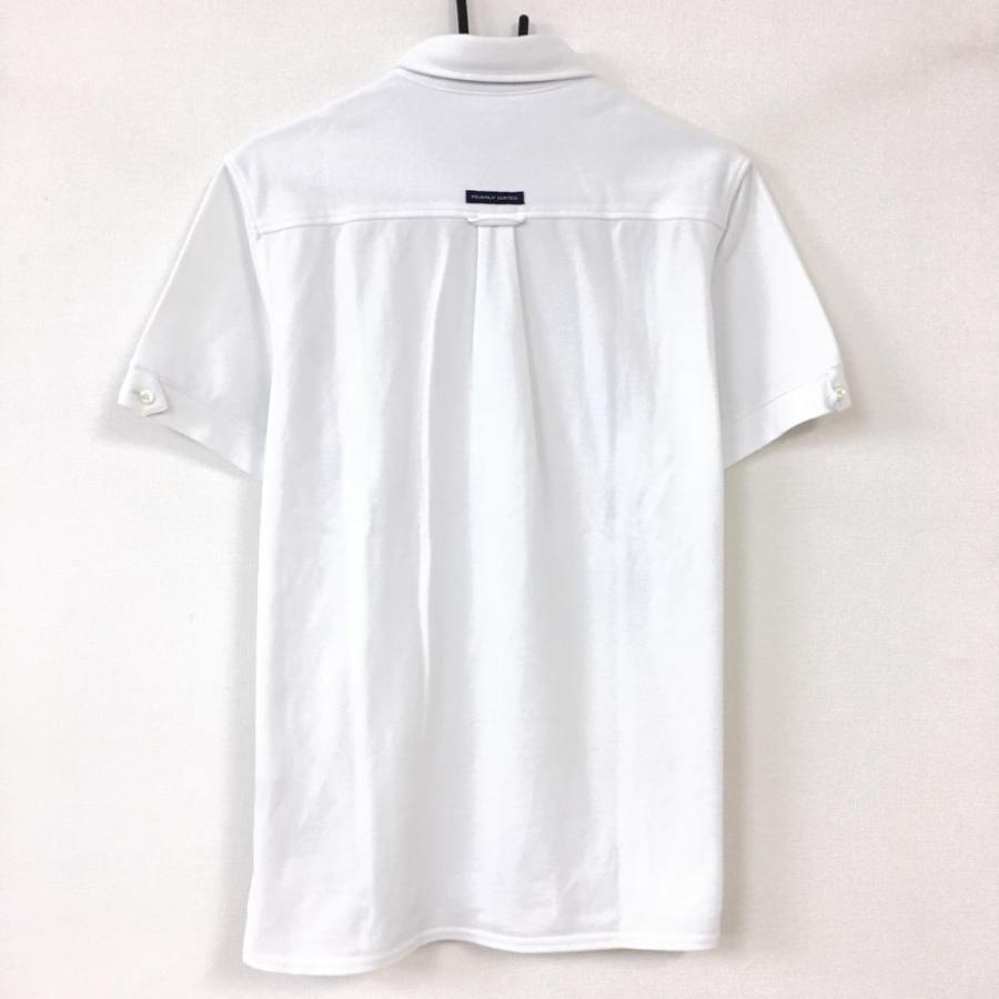 PEARLY GATES - PEARLY GATES パーリーゲイツ　白いボタンダウンの半袖シャツ 6 中古 メンズ パーリーゲイツ PEARLY GATES 半袖ポロシャツ 6(LL