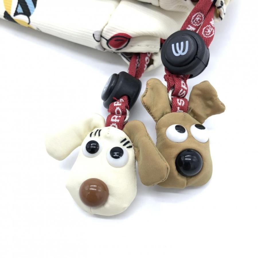 専用になります。M・U SPORTS ゴルフシューズ　犬　 新品未使用 超美品】M・U SPORTS MUスポーツ シューズケース アイボリー×レッド