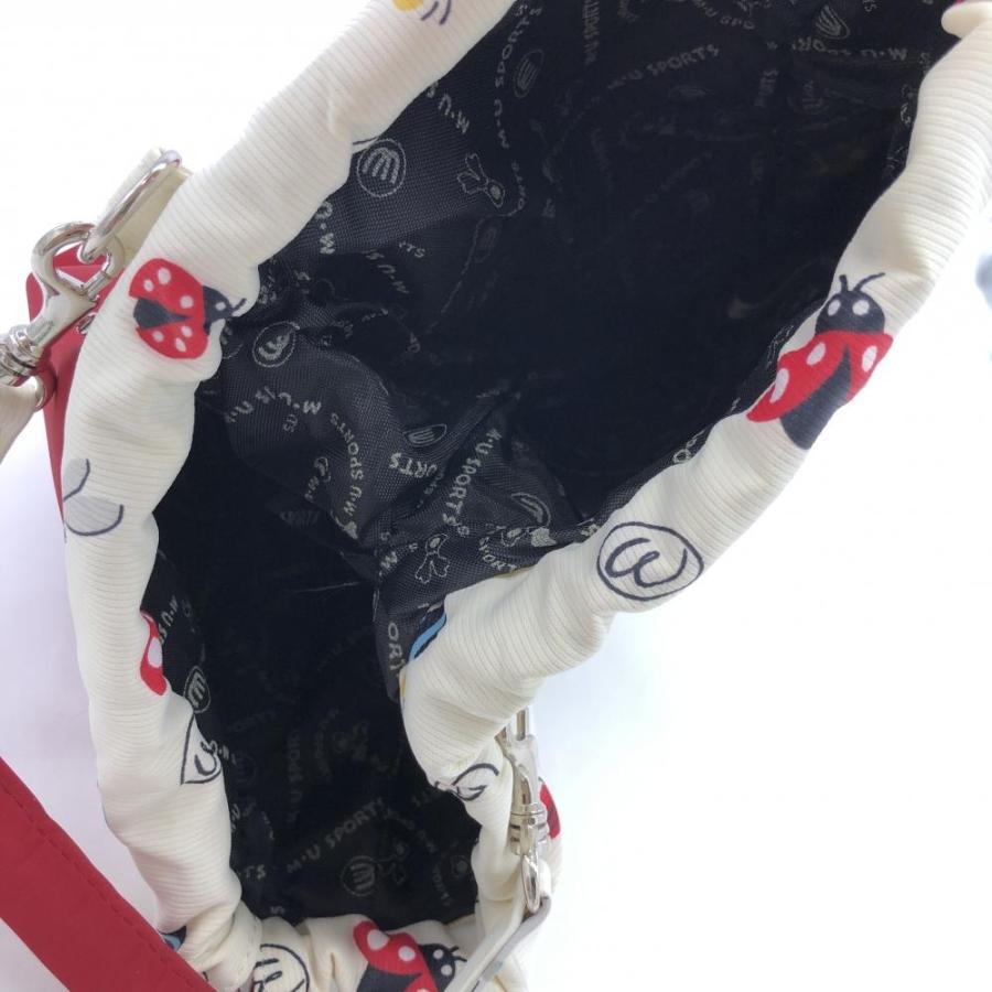 超美品】M・U SPORTS MUスポーツ シューズケース アイボリー×レッド