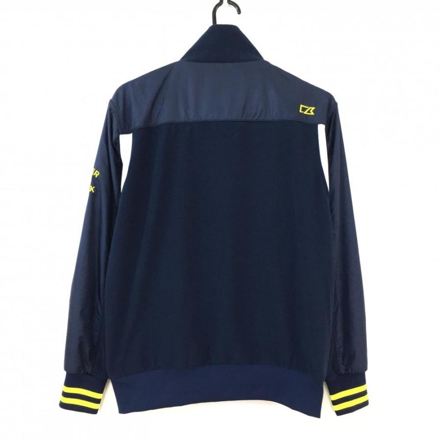 全商品オープニング価格 Off価格 Cutter Buck カッターアンドバック ジャケットブルゾン ネイビー イエロー 切替 フルジップ メンズ M ゴルフウェア Babylonrooftop Com Au