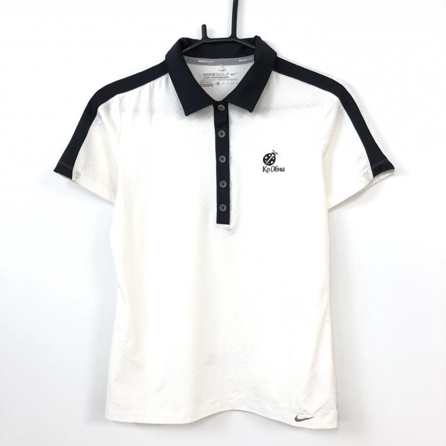 60%OFF価格／(超美品)NIKE ナイキゴルフ 半袖ポロシャツ 白×黒 ドット