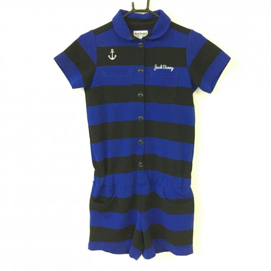 40%OFF価格／Jack Bunny ジャックバニー 半袖オールインワン ブルー×黒