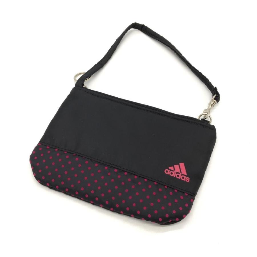 40%OFF価格／(美品)adidas アディダス ビックトートバッグ 黒×ピンク