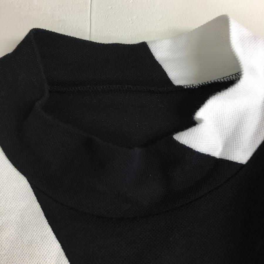 ☆2020年☆PEARLY GATES パーリーゲイツ 半袖ハイネックシャツ 黒×白