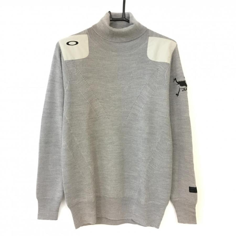 Oakley ダークグレー ハイネックセーター 10%OFF価格／(美品)Oakley オークリー タートルネックセーター グレー