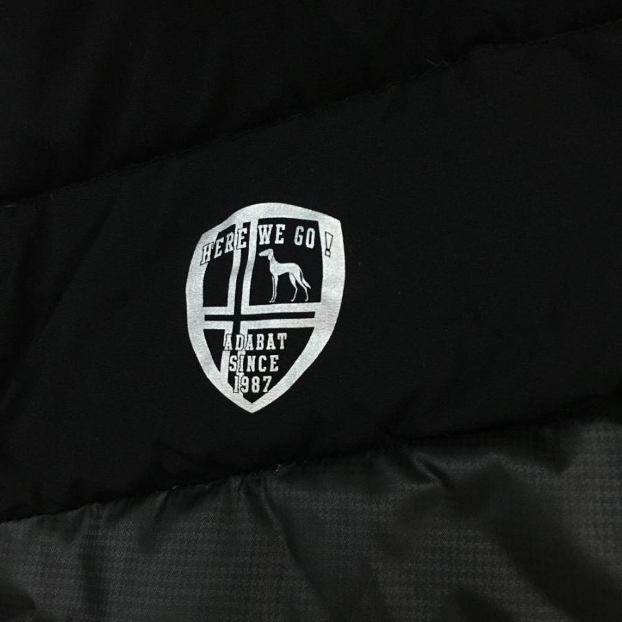 20%OFF価格／adabat アダバット ダウンベスト 黒 ダブルジップ ダウン