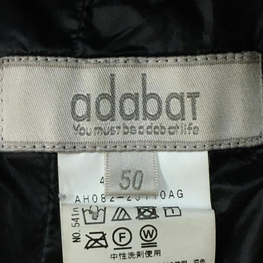 20%OFF価格／adabat アダバット ダウンベスト 黒 ダブルジップ ダウン
