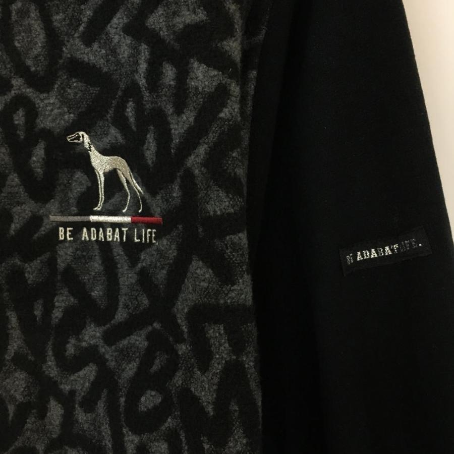 10%OFF価格／adabat アダバット 長袖ハイネックシャツ 黒×グレー プル