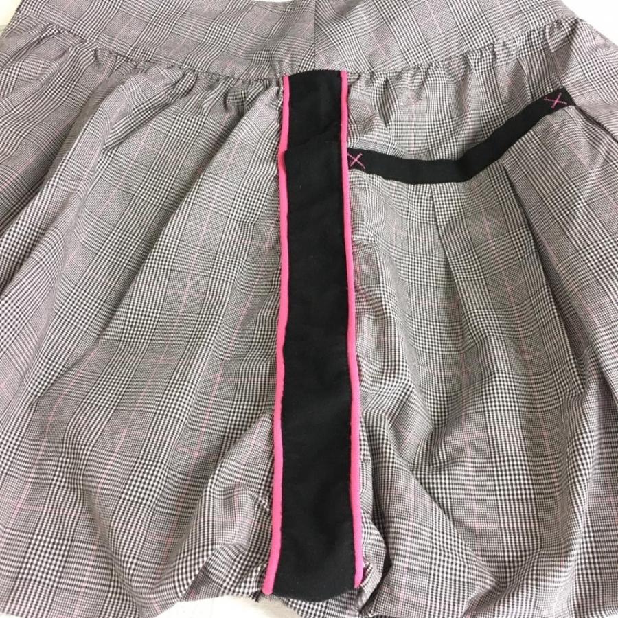 Russeluno（ラッセルノ） バルーンスカート 黒×白×ピンク チェック