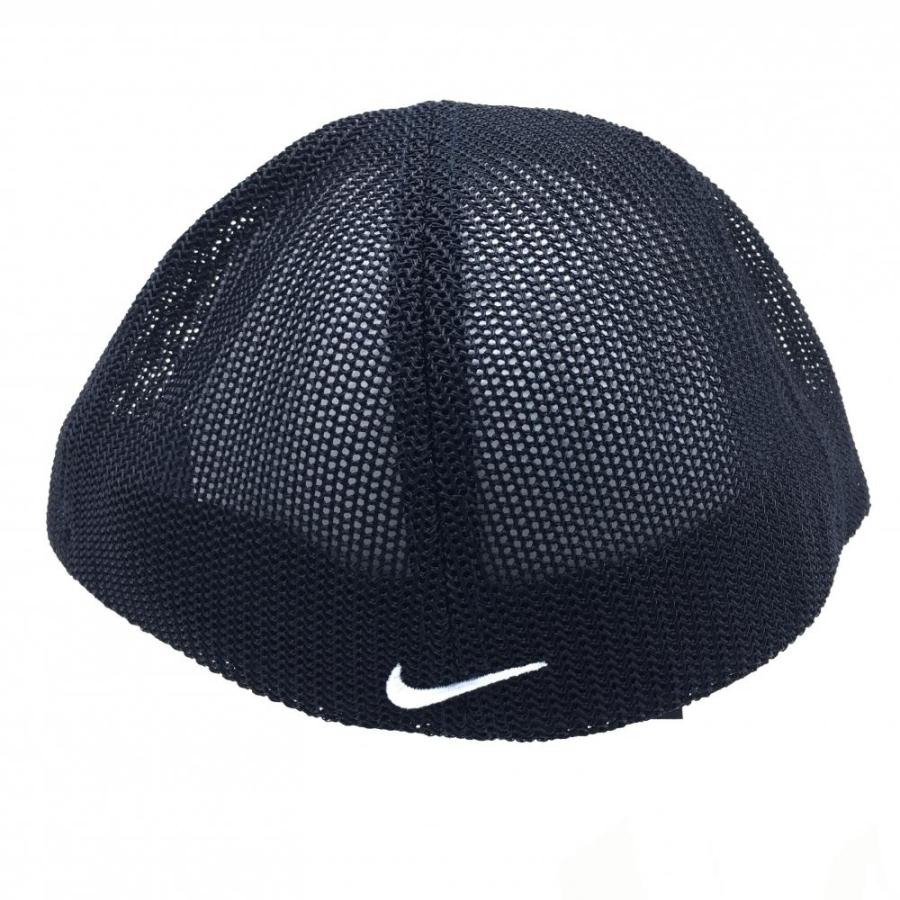 超美品)NIKE ナイキゴルフ メッシュキャップ 黒×白 シンプル ロゴ