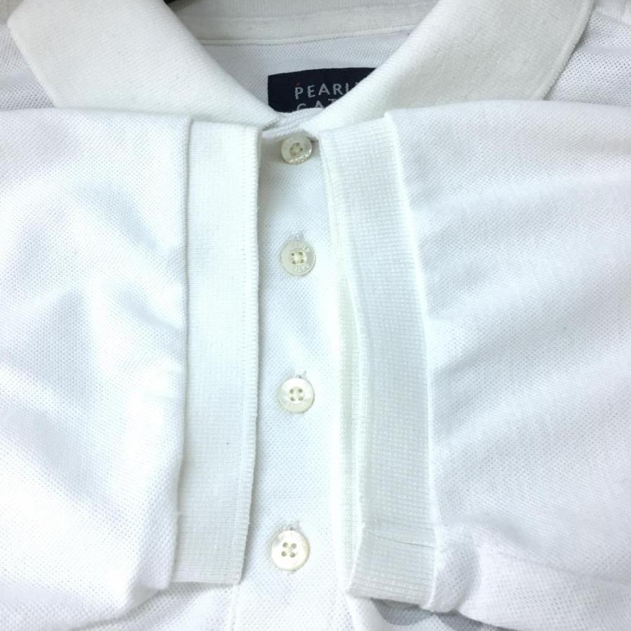 30%OFF価格 PEARLY GATES パーリーゲイツ 半袖ポロシャツ 白×ネイビー