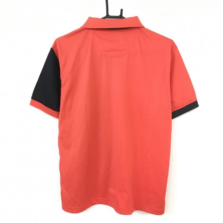 50%OFF価格／(超美品)FILA GOLF フィラ 半袖ポロシャツ レッド×黒 バイ