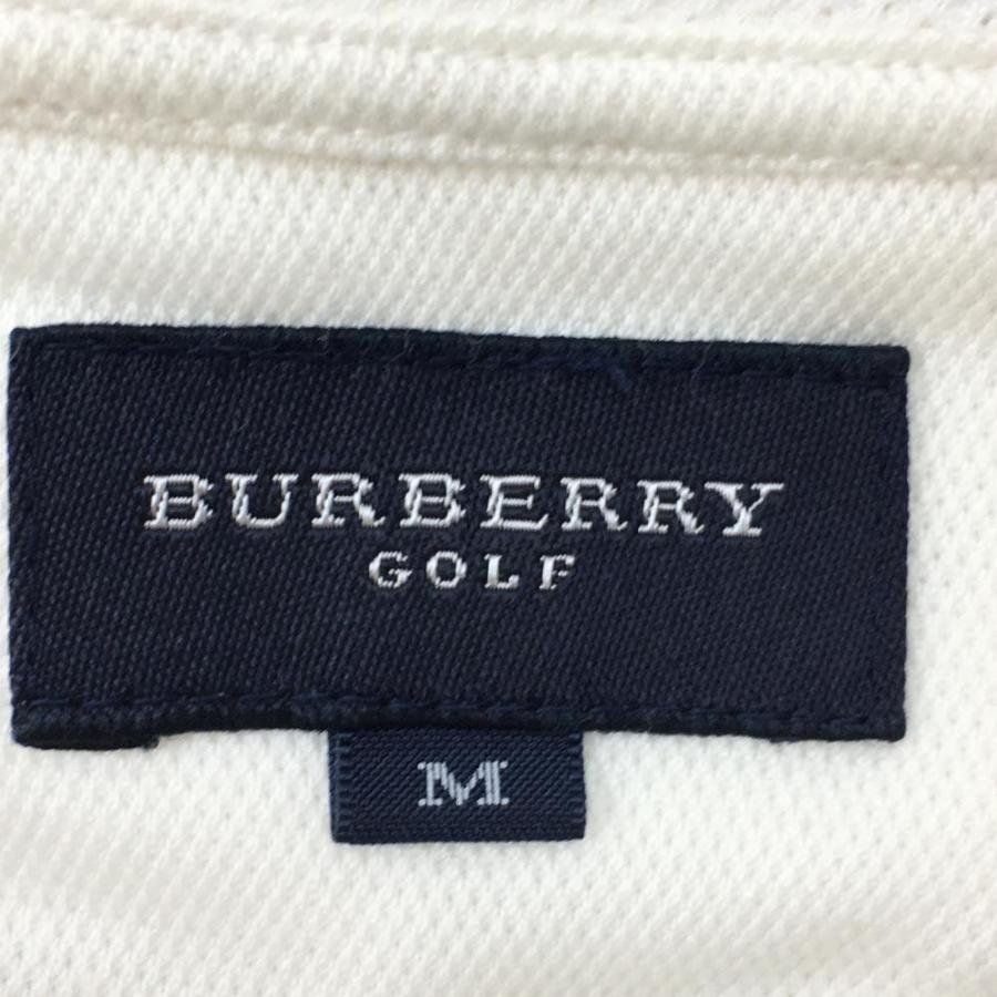 BURBERRY バーバリーゴルフ 半袖ジップパーカー 白 サイド BURBERRY バーバリーゴルフ 半袖ジップパーカー 白 サイド