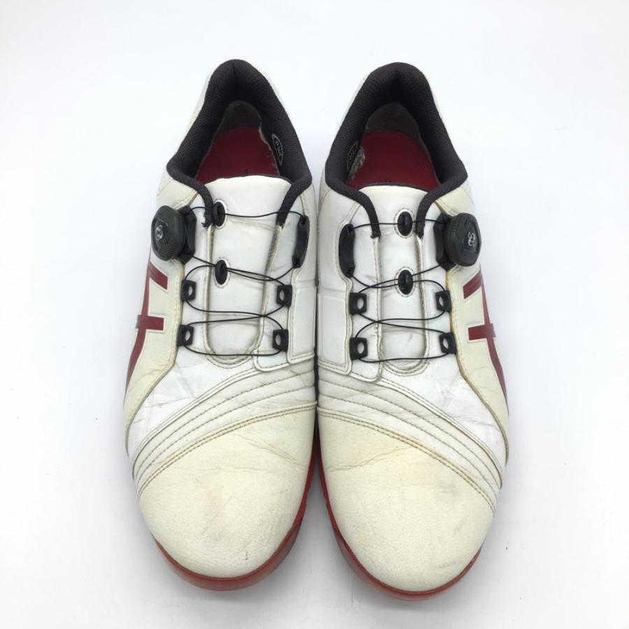 シューズ(男性用) ASICS GEL-ACE PRO FG Boa TGN916 30%OFF価格／asics アシックス ゴルフシューズ 白×レッド TGN916 GEL