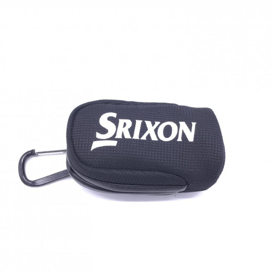 30%OFF価格／(超美品)SRIXON スリクソン ボールケース 黒×白 マグネット式 カラビナ付 ゴルフ