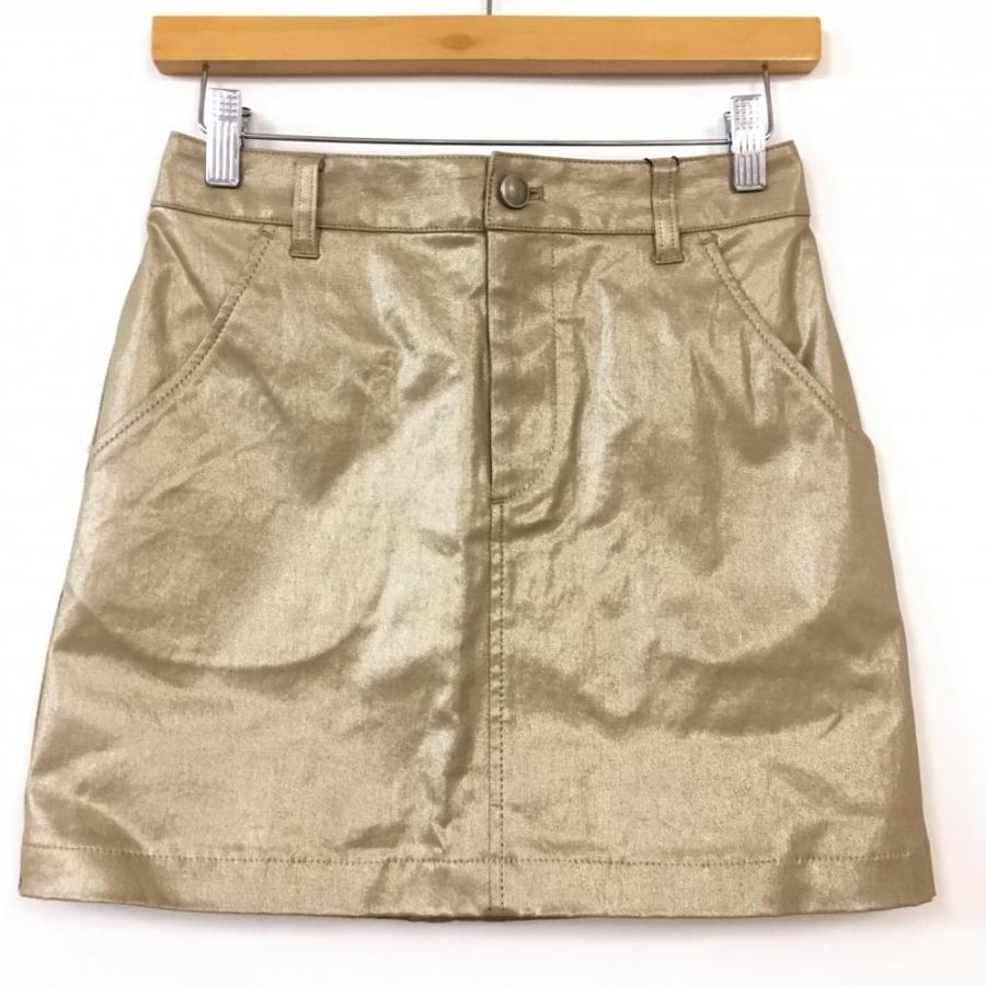 50%OFF価格／(新品)JUN＆ROPE ジュンアンドロペ スカート ゴールド