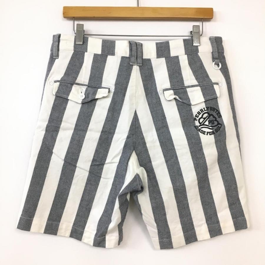 20%OFF価格 PEARLY GATES パーリーゲイツ ショートパンツ グレー×白