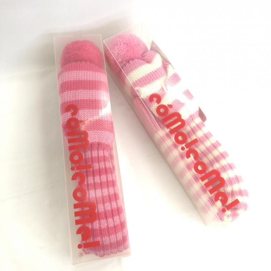 新品)como!come! コモコーメ ニットヘッドカバー 2点セット UT×2 