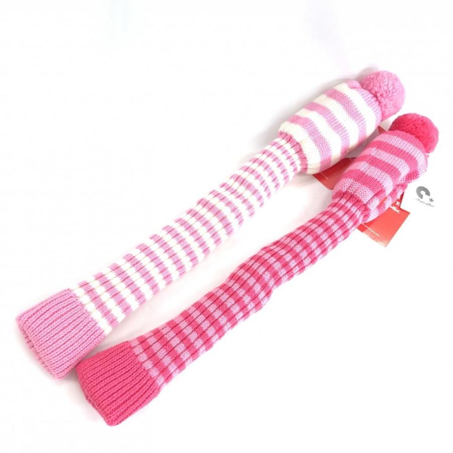 新品)como!come! コモコーメ ニットヘッドカバー 2点セット UT×2 