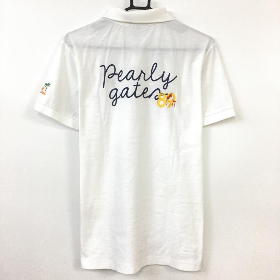 新品 パーリーゲイツ 半袖シャツ バックロゴ ホワイト Lサイズ（5） 40%OFF価格／＊2020年＊PEARLY GATES パーリーゲイツ 半袖