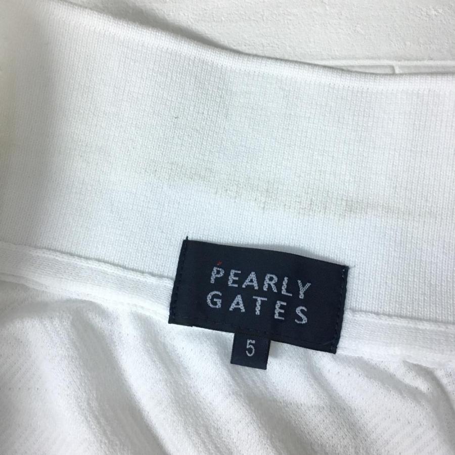 新品 パーリーゲイツ 半袖シャツ バックロゴ ホワイト Lサイズ（5） 新品 パーリーゲイツ 半袖シャツ バックロゴ ホワイト Lサイズ