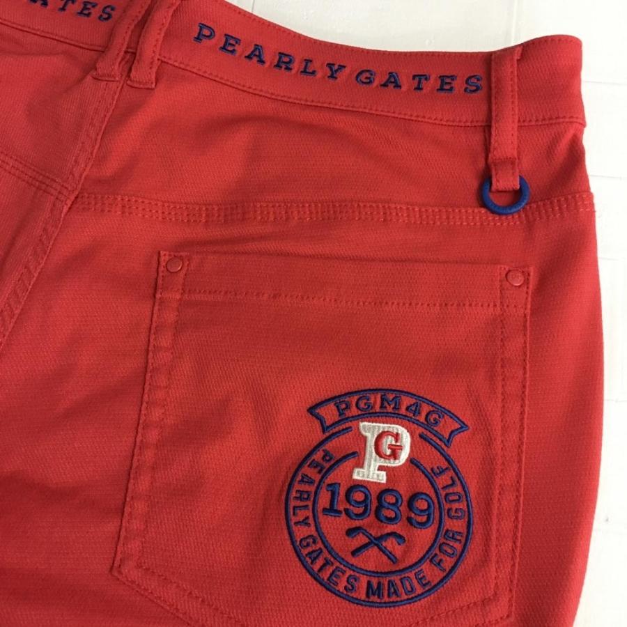 50%OFF価格／(超美品)PEARLY GATES パーリーゲイツ パンツ レッド
