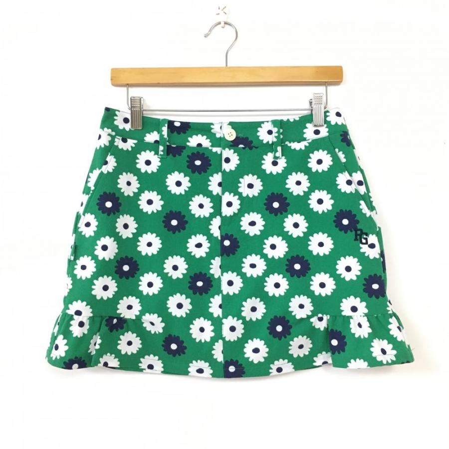 パーリーゲイツ 花柄フレアスカート ☆20%OFF価格☆【超美品】PEARLY GATES パーリーゲイツ スカート