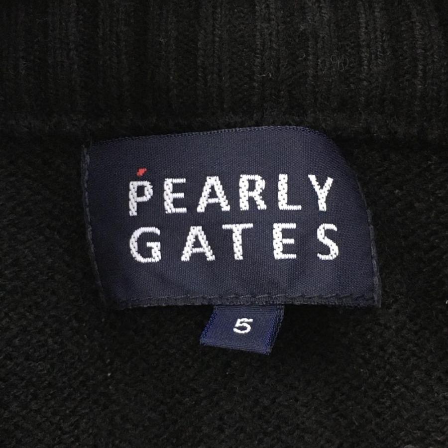 20%OFF価格／PEARLY GATES パーリーゲイツ 異素材切替ブルゾン 黒