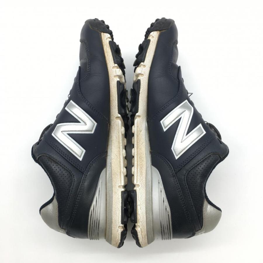 ニューバランス574ゴルフシューズ 26.5 ネイビー ＢＯＡ　new bala New Balance（ニューバランス） ゴルフシューズ ネイビー×シルバー