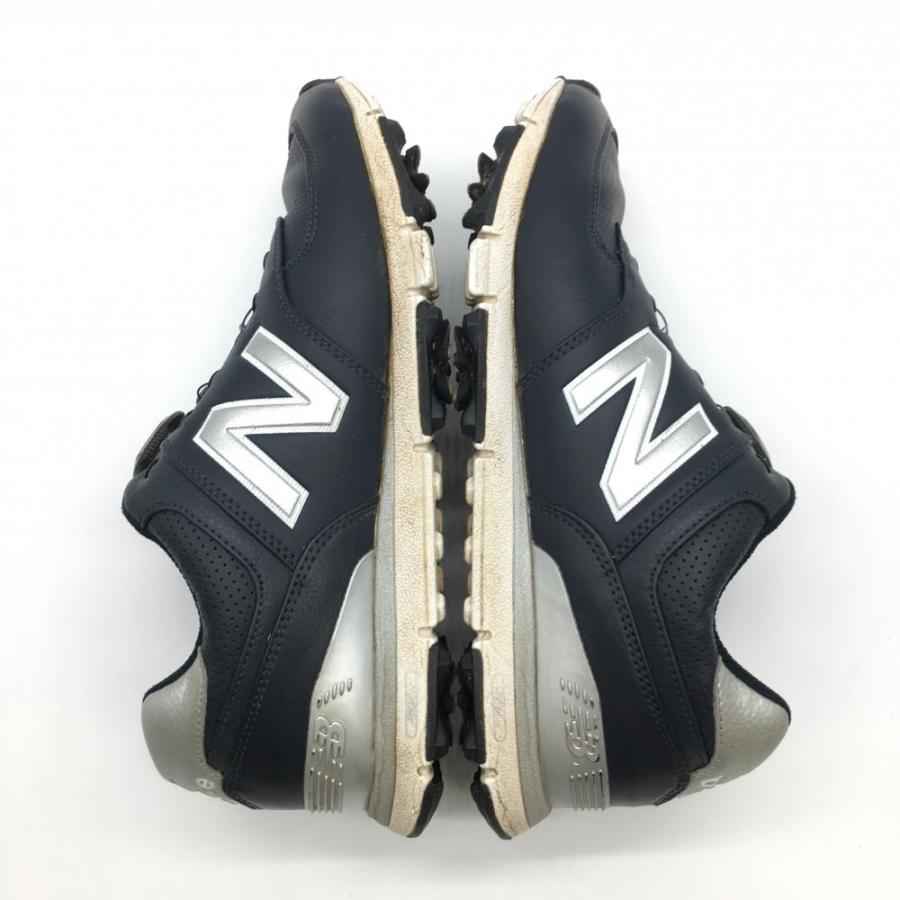 ニューバランス574ゴルフシューズ 26.5 ネイビー ＢＯＡ　new bala New Balance（ニューバランス） ゴルフシューズ ネイビー×シルバー