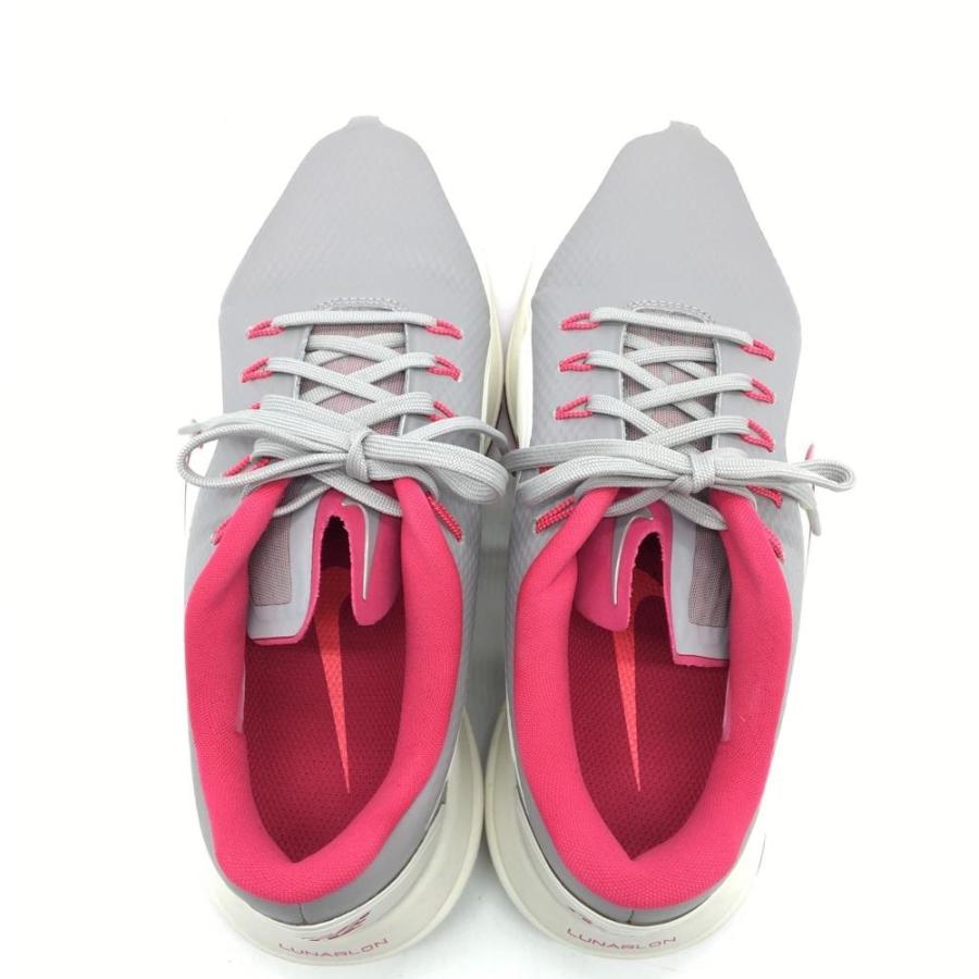 超美品】NIKE ナイキ ゴルフシューズ 白×グレー×ピンク 909084-003