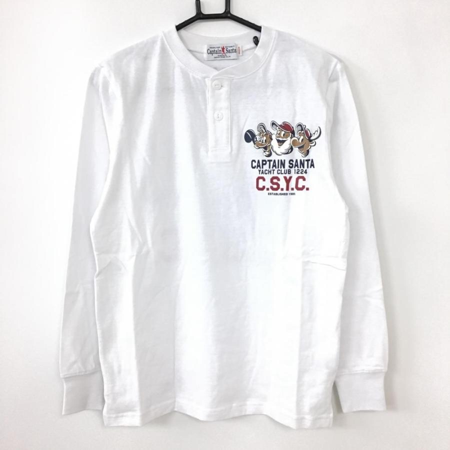 超美品】Captain Santa キャプテンサンタ 長袖Tシャツ 白 バック  