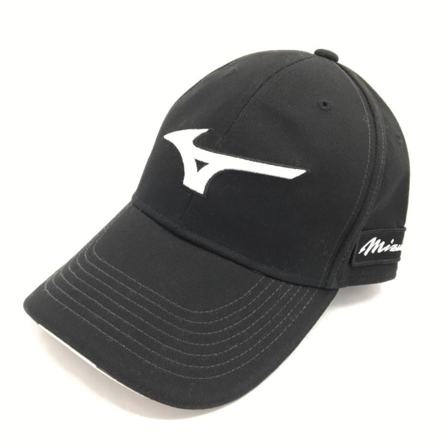 35%OFF価格／(美品)MIZUNO ミズノ キャップ 黒×白 YORO JAPAN ロゴ