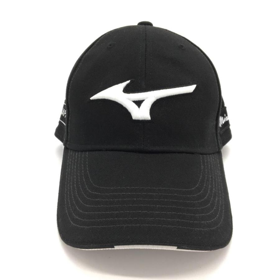 35%OFF価格／(美品)MIZUNO ミズノ キャップ 黒×白 YORO JAPAN ロゴ