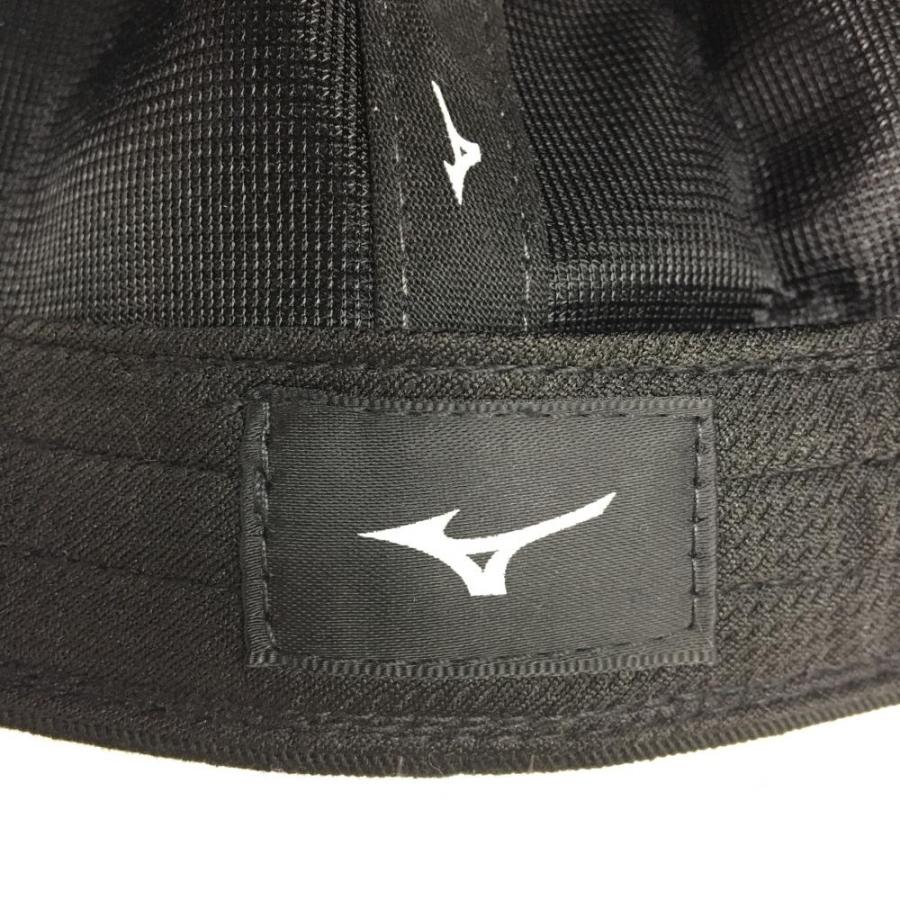 35%OFF価格／(美品)MIZUNO ミズノ キャップ 黒×白 YORO JAPAN ロゴ
