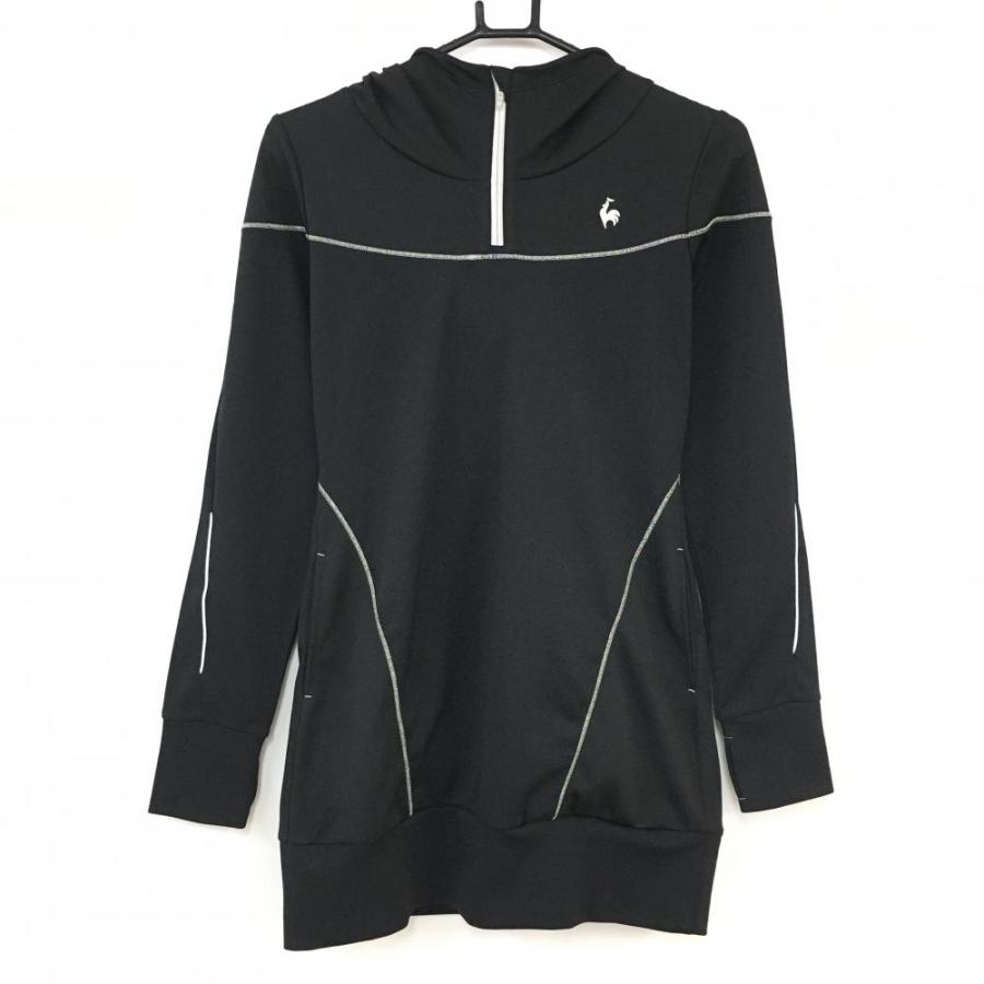 10%OFF価格／le coq sportif ルコック パーカーワンピース 黒 後ろ  