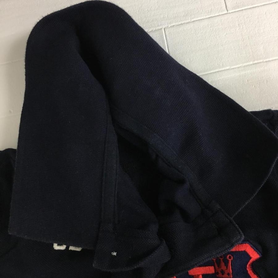 PEARLY GATES パーリーゲイツ 半袖ポロシャツ ネイビー×レッド 25周年