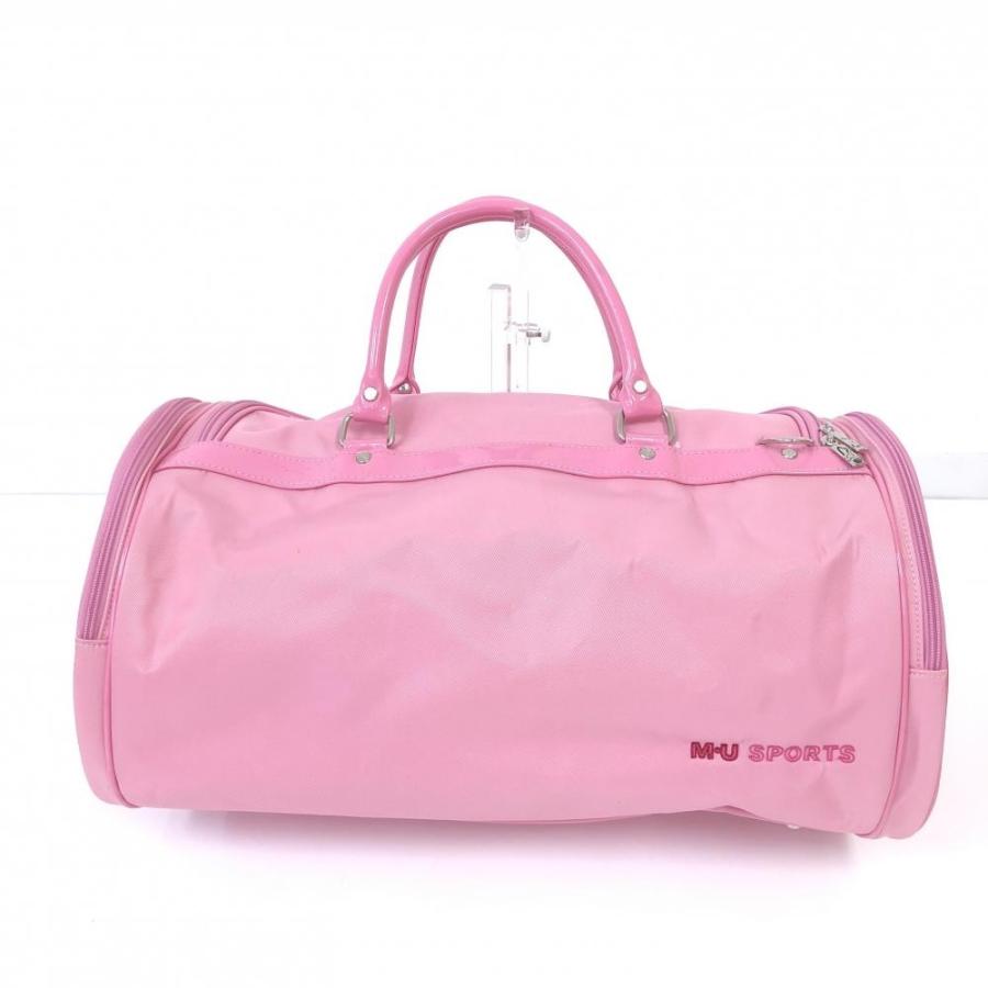 ☆10%OFF価格☆M・U SPORTS MUスポーツ 2WAYボストンバッグ ピンク 外