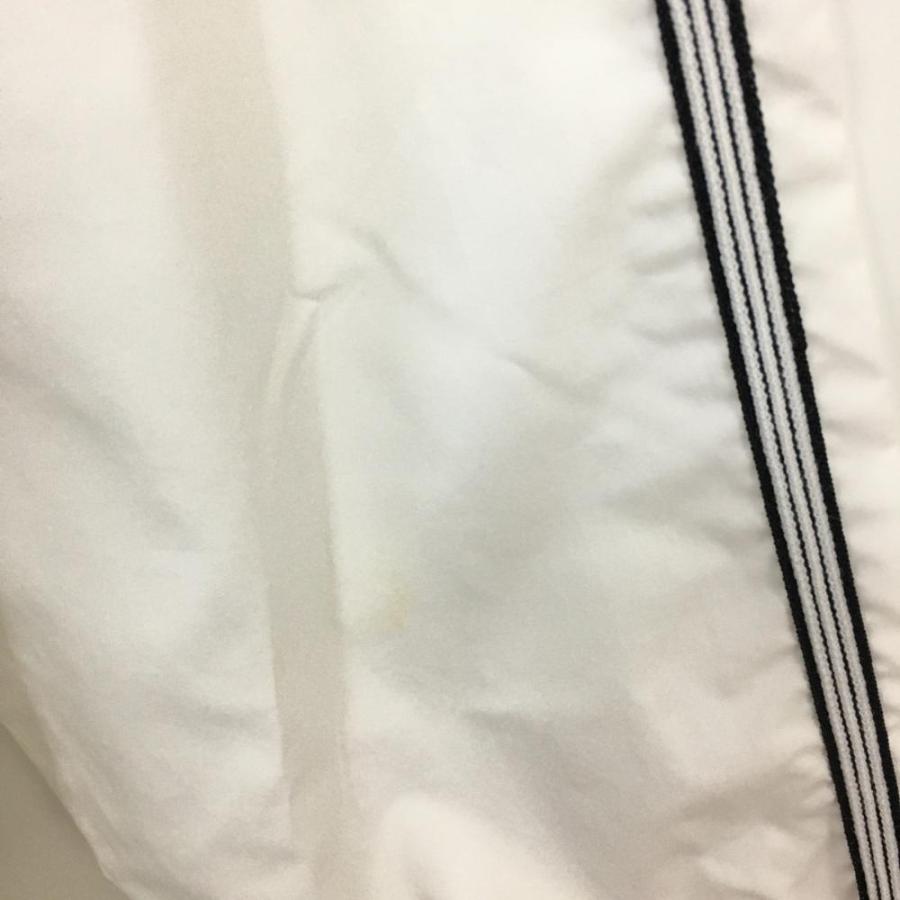 adidas（アディダス） ジャケット 白×黒 裏一部メッシュ 袖ライン