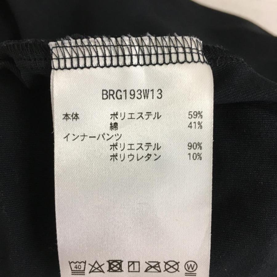 美品】BRIEFING ブリーフィング スカート 黒 迷彩カモフラ パイル地