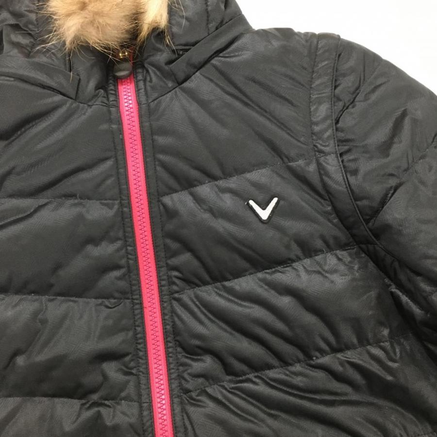 Callaway（キャロウェイ） ダウンジャケット 黒×ピンク 6WAY袖・フード