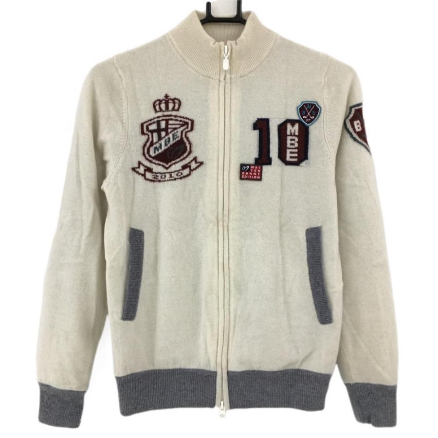 MASTER BUNNY EDITION マスターバニー ニットブルゾン アイボリー