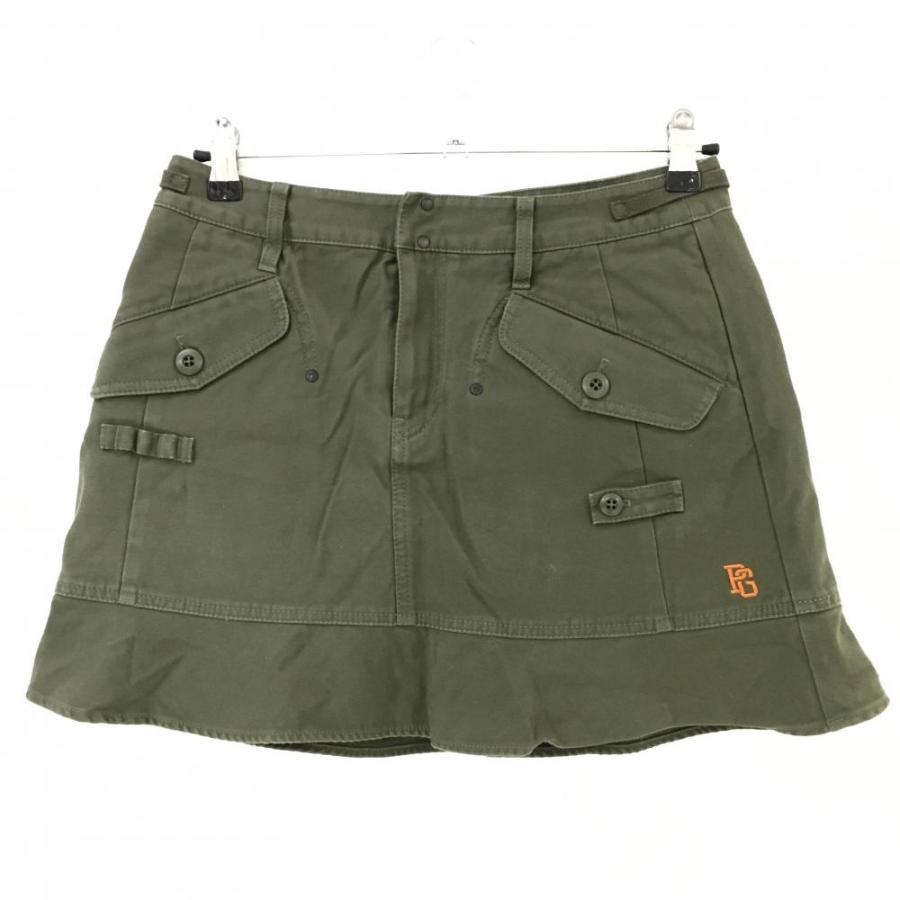 パーリーゲイツ スカート カーキ 裾フレア ティー装着可 レディース 1  