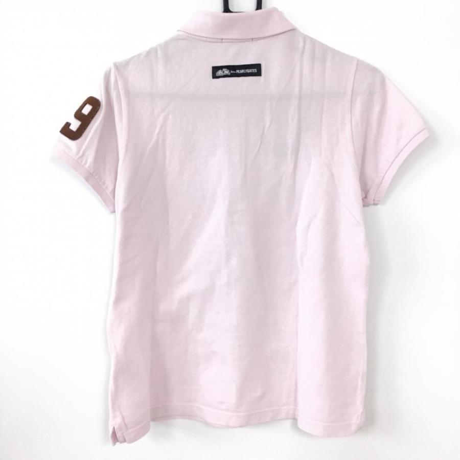 PEARLY GATES パーリーゲイツ×スヌーピー 半袖ポロシャツ ライトピンク