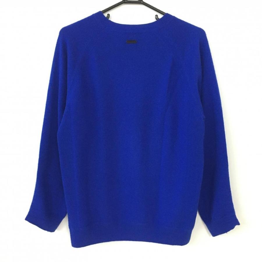 St ANDREWS セントアンドリュース セーター ブルー カシミヤ100
