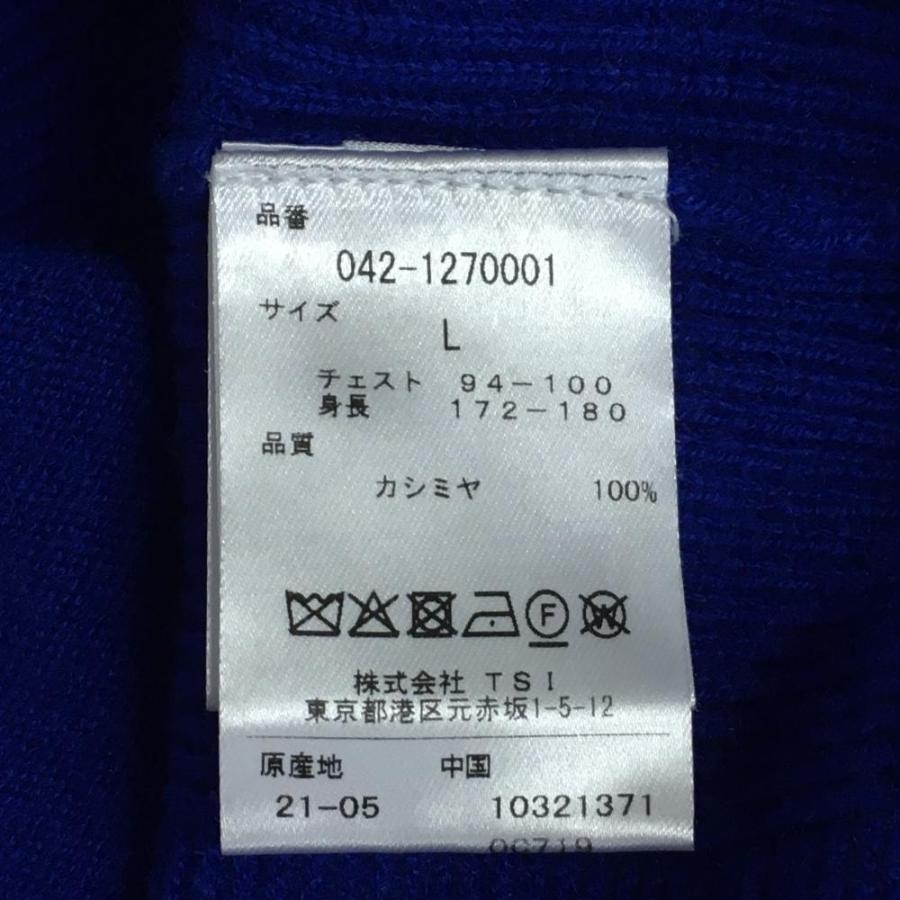 St ANDREWS セントアンドリュース セーター ブルー カシミヤ100